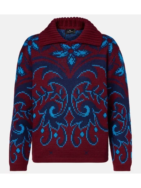 Pulover Etro de lână cu model paisley