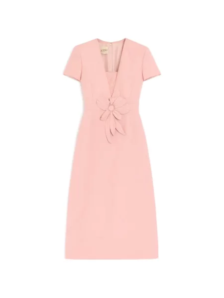 Rochie Valentino Garavani din crep de costum roz