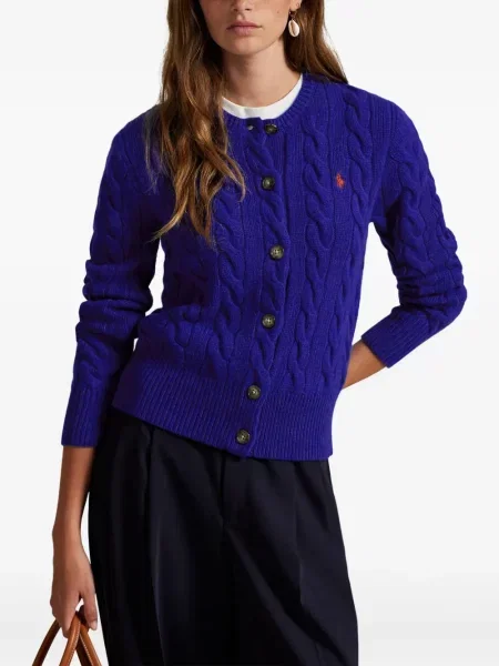 Căciulă Polo Ralph Lauren cu broderie cu dungi cowboy roșu