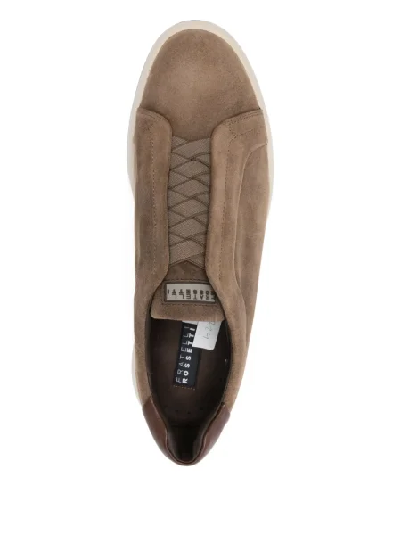Szarvasbőr sneaker Fratelli Rossetti barna