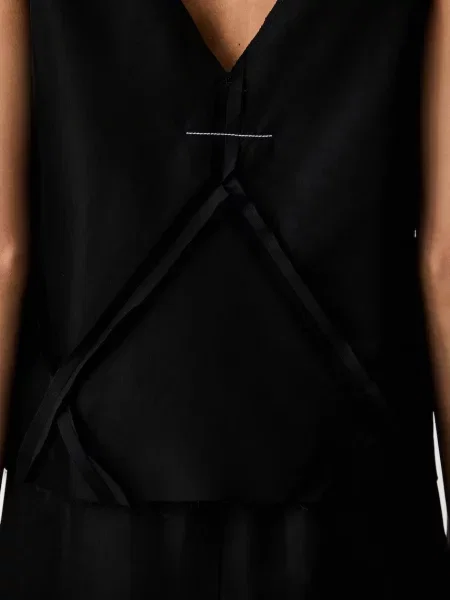 Maison Margiela топ з ацетатом