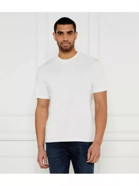 HUGO Tricou Dapolino | Relaxed fit alb