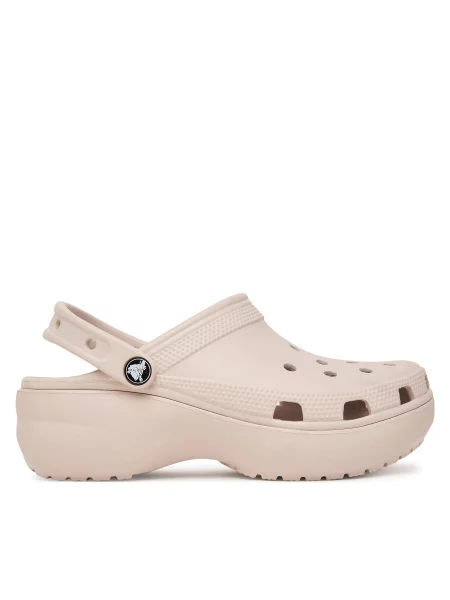 Crocs Šlepetės Classic Platform Clog smėlio