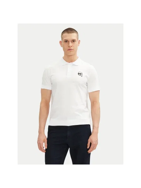 KARL LAGERFELD Pólóing Regular Fit fehér