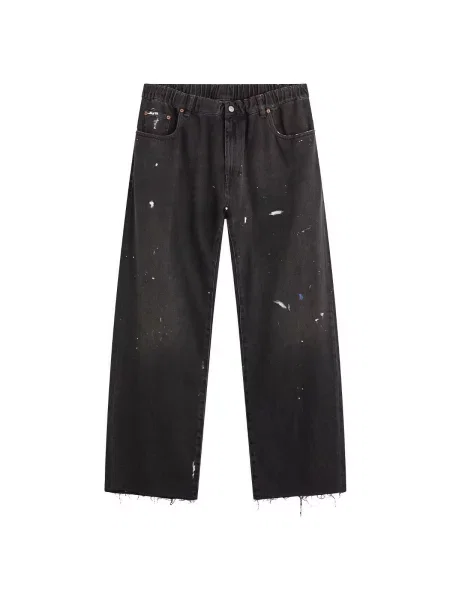 Proste jeansy Mm6 Maison Margiela czarne