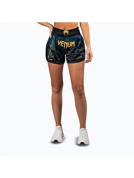 Spodenki treningowe męskie Venum Tactical XT Muay Thai black/forest green czarne