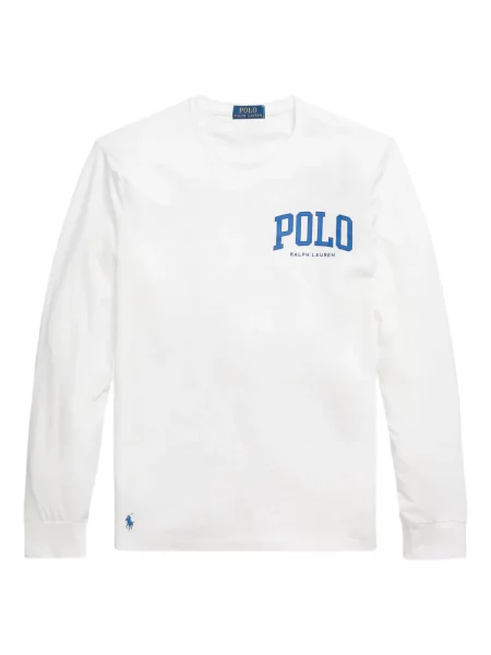 Iš natūralios odos trumpas dryžuotos polo marškinėliai Polo Ralph Lauren pilka