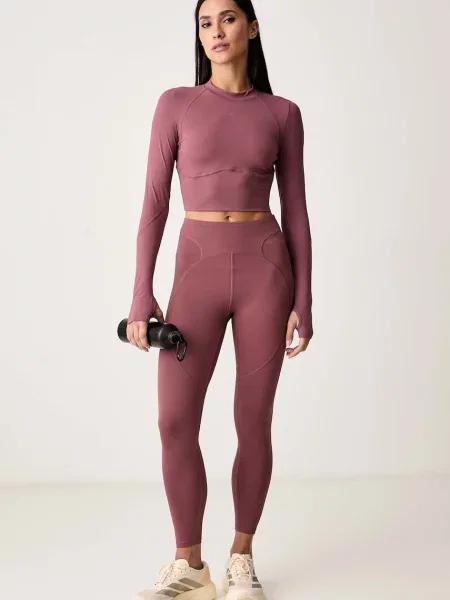 Tricou cu mânecă lungă Adidas By Stella Mccartney roz