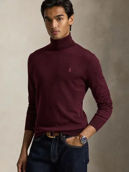 Pulover Polo Ralph Lauren de lână cu guler înalt