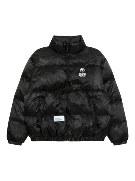 Geacă cu puf Aape By A Bathing Ape cu autograf negru