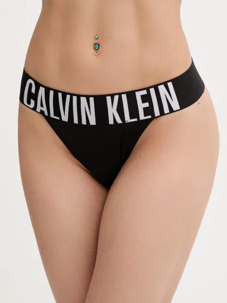 Calvin Klein Underwear tangá dámske čierna
