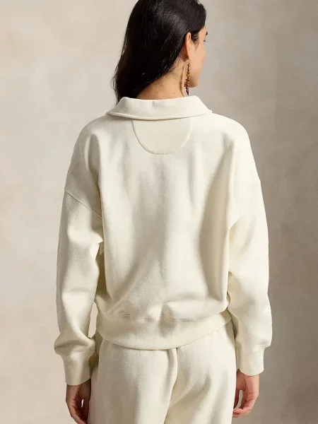 Polo Ralph Lauren mikina dámska s bavlnou béžová
