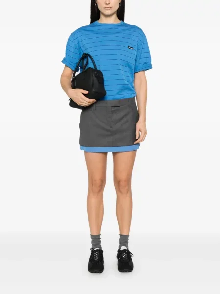 Fusta mini Miu Miu gri