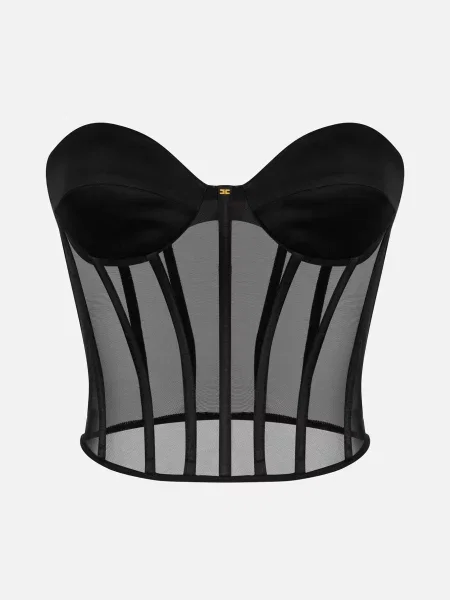 Топ Elisabetta Franchi чорний