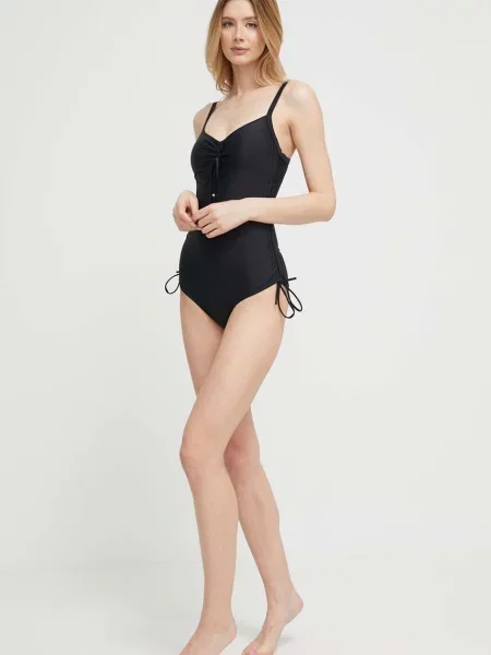 Aqua Speed jednoczęściowy strój kąpielowy Alexa czarny lekko usztywniona miseczka