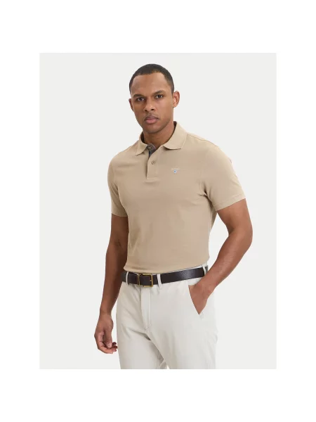 Barbour Polo majica Tartan bež
