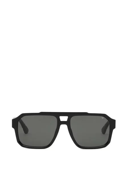 Ochelari de soare Philipp Plein Eyewear cu imprimeu geometric cu autograf negru