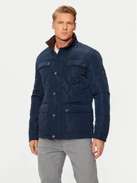 U.S. Polo Assn. férfi kabát DIAMOND QUILTED FUNNEL