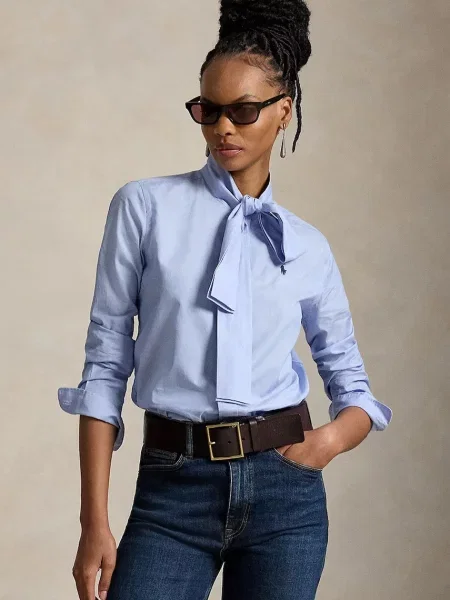 Polo Ralph Lauren cămașă de damă din albastru
