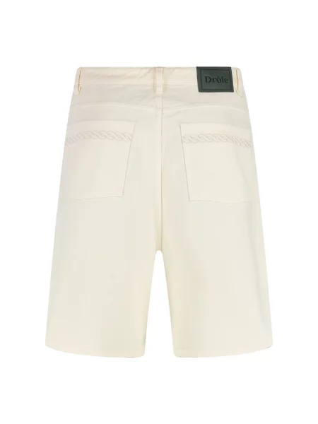 Drôle de Monsieur szorty Le Short Baggy beżowy białe