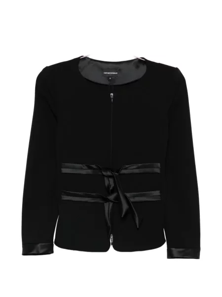 Geacă Emporio Armani cu funde negru