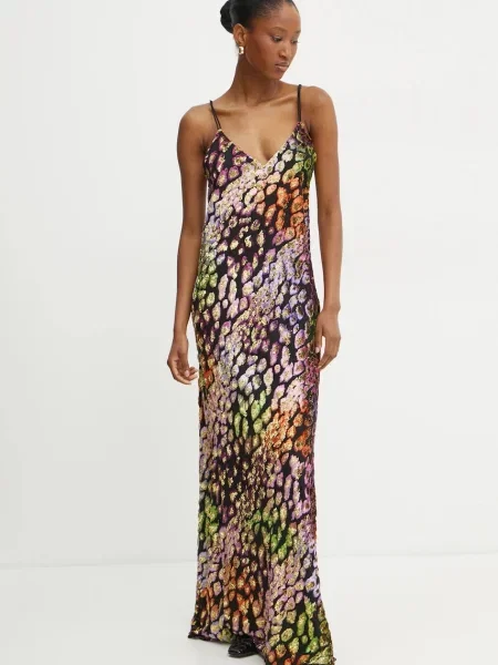 Рокля Forte Forte дълга със стандартна кройка dress черно
