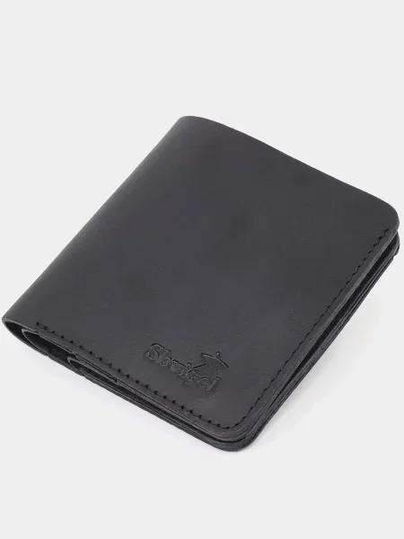 Кожаный кошелек Shvigel черный
