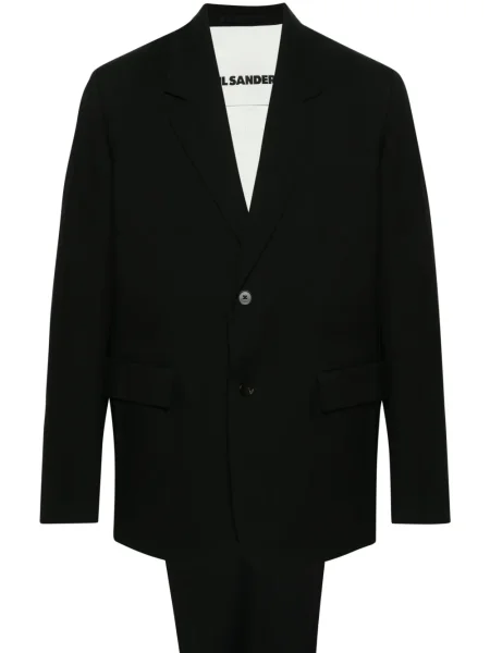 Costum Jil Sander de lână de costum negru