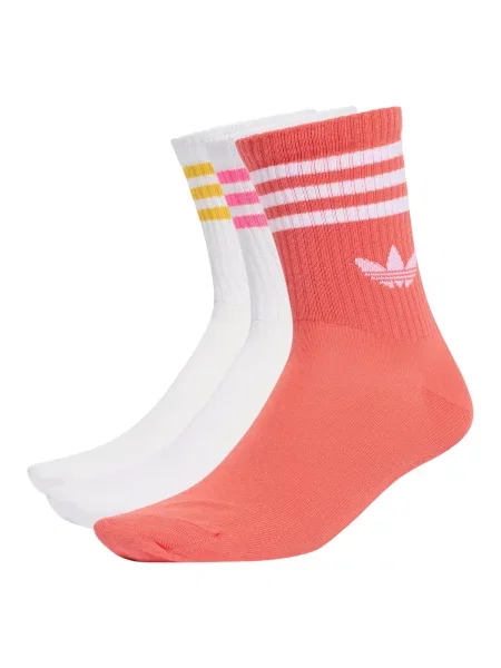 ADIDAS ORIGINALS Čarape Crew 3 Pairs malina bijela