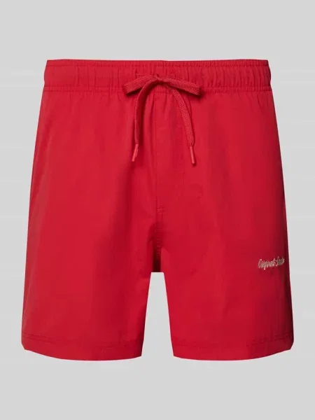 Kąpielówki Jack & Jones z logo czerwone
