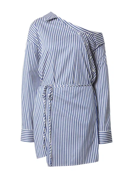 EDITED Rochie Delenn albastru alb