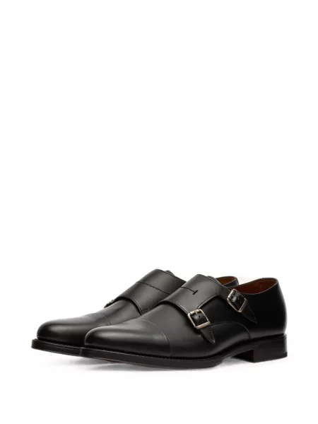 Pantofi monk Lottusse cu cataramă negru