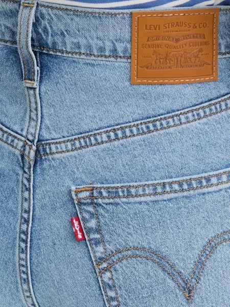 Sukienka jeansowa Levi's bez rękawów garniturowa niebieska