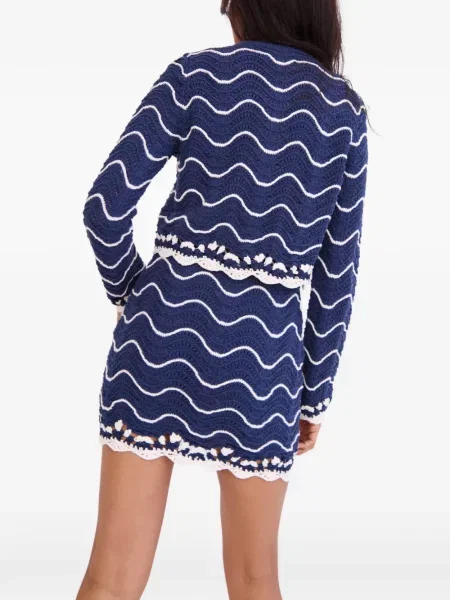 Cardigan Cara Cara tricotate albastru