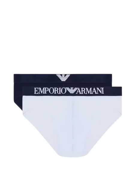 Chiloți multipac Emporio Armani cu autograf alb