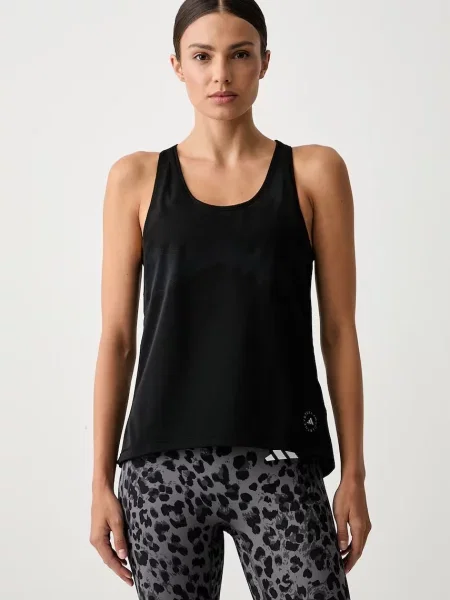 Adidas by Stella McCartney top sport pentru femei negru