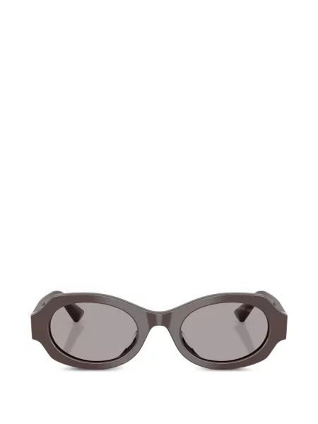 Ochelari de soare ovali Giorgio Armani maro