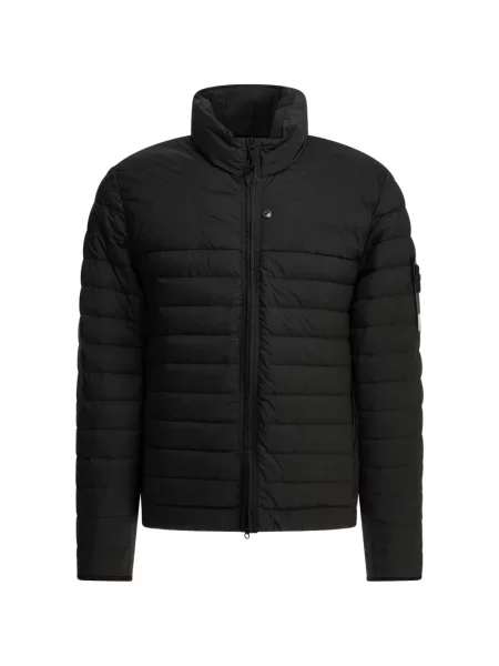 Geacă cu puf Stone Island cu strasuri negru
