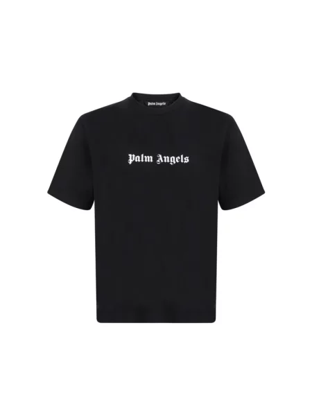 Koszulka Palm Angels z nadrukiem klasyczna czarna