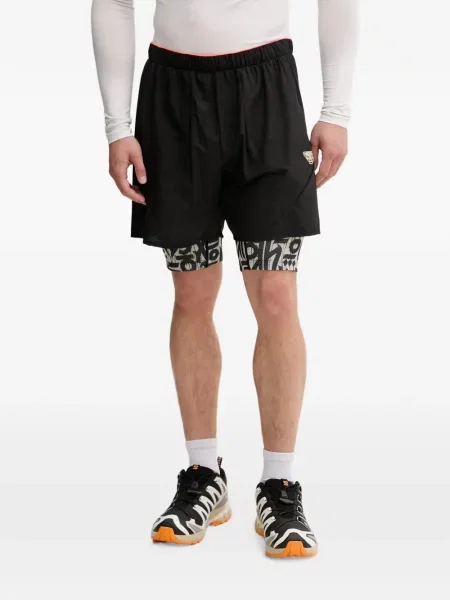 Pantaloni scurți Dynafit cu imagine negru