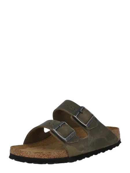Papuci Birkenstock din piele maro