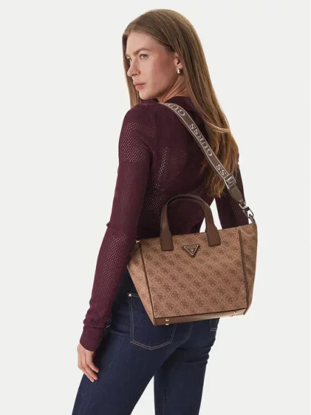 Guess Rankinė Follie Travel ruda
