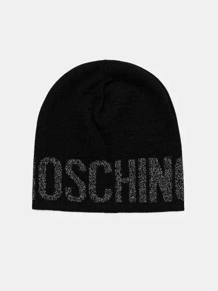 Moschino căciulă pentru femei cu amestec de lână negru