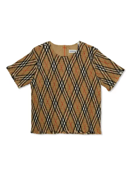 Top dziecięcy Burberry brązowy
