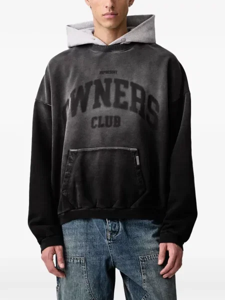 Hoodie Represent μαύρο