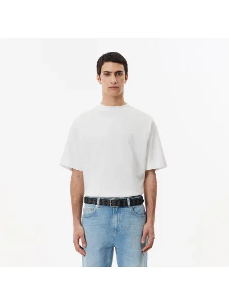 Lacoste ремінь Monogram чорний
