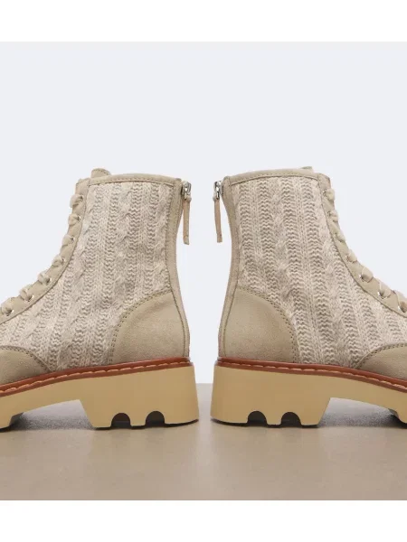 Szarvasbőr bakancs Roger Vivier bézs