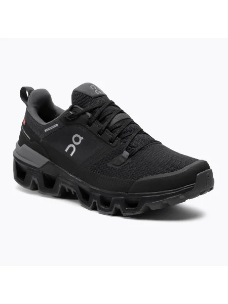 Дамски ботуши за трекинг On Cloudwander Waterproof black черно