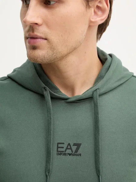 Emporio Armani melegítő szett férfi pamuttal zöld
