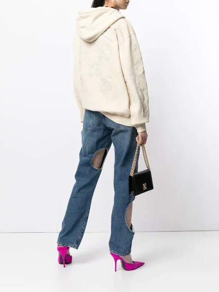 Hanorac cu glugă Off-white alb